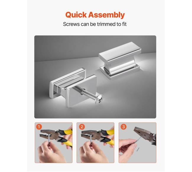 Stačiakampiai cinko lydinio durų rankenėlės4