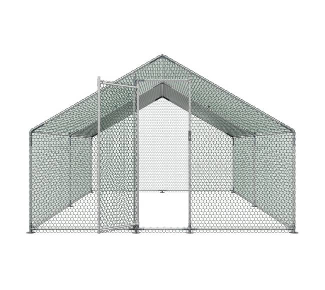 Metalinė vištų tvora su dangčiu8