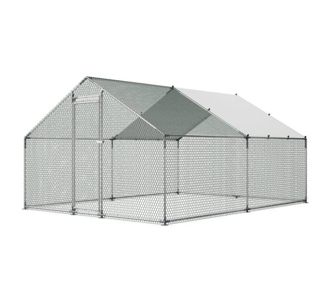 Metalinė vištų tvora su dangčiu9