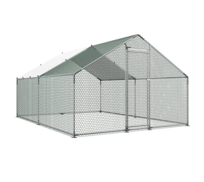 Metalinė vištų tvora su dangčiu10