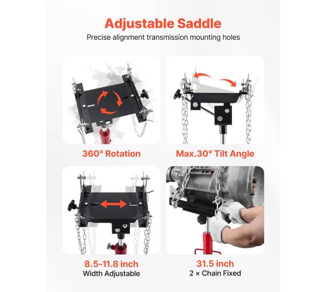 Hidraulinis transmisijos keltuvas, 500 kg4