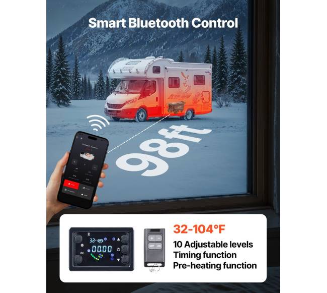 Dyzelinis šildytuvas su nuotoliniu valdymu4