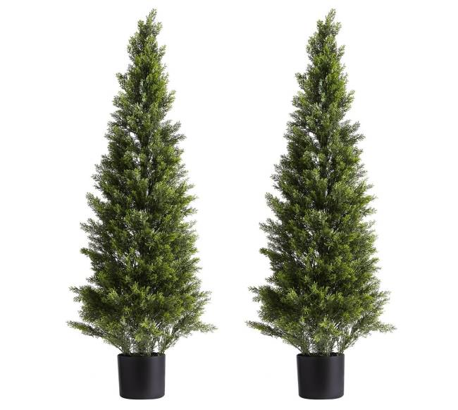 Dirbtinės kedro medžių figūros, 2 rinkiniai0