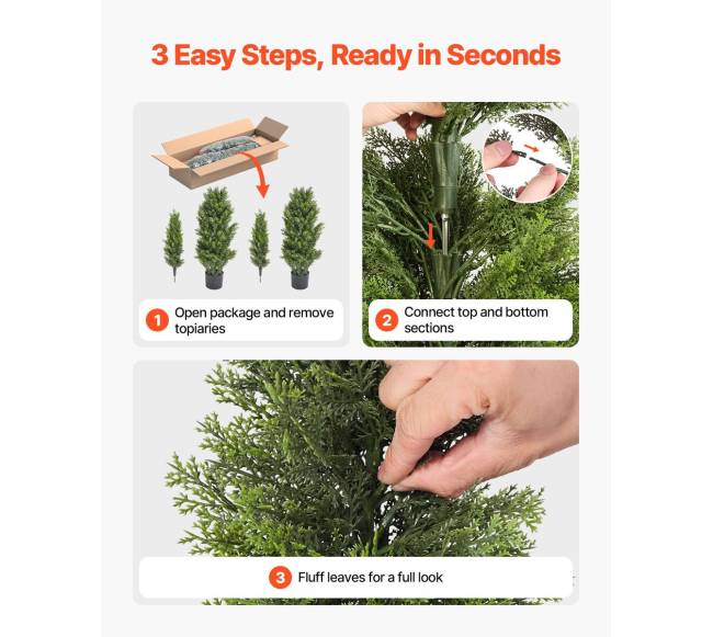 Dirbtinės kedro medžių figūros, 2 rinkiniai3