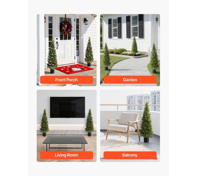 Dirbtinės kedro medžių figūros, 2 rinkiniai6