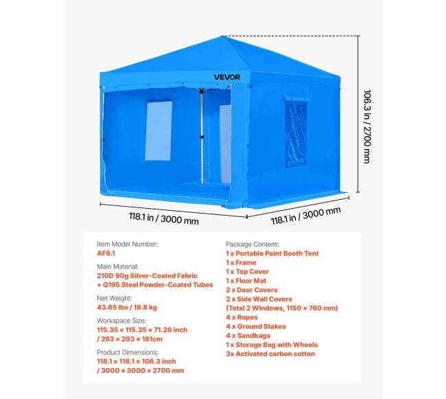 Nešiojama dažymo palapinė6