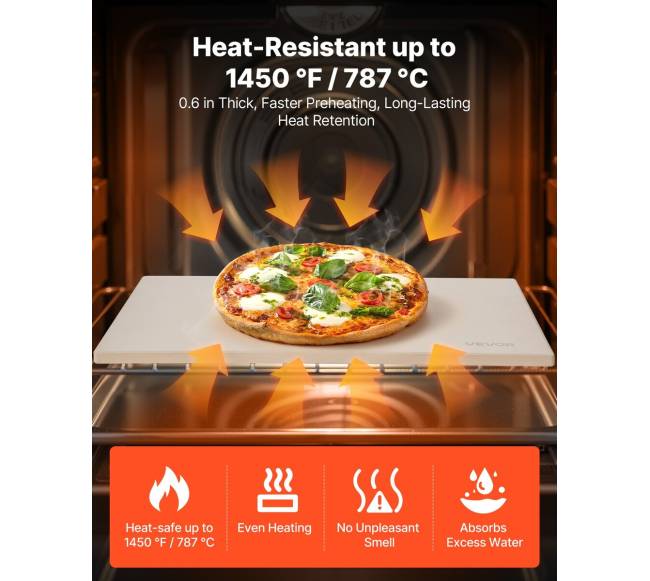 Stačiakampė kordierito picos kepimo akmuo2