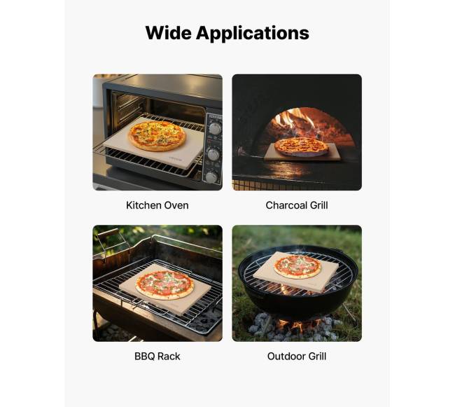 Stačiakampė kordierito picos kepimo akmuo5