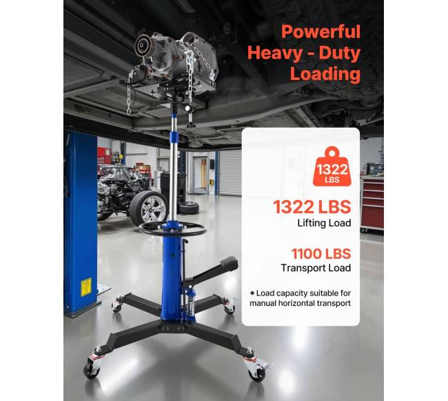 Hidraulinis transmisijos domkratas, keliamumo galimybė 600 kg2