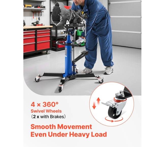 Hidraulinis transmisijos domkratas, keliamumo galimybė 600 kg5