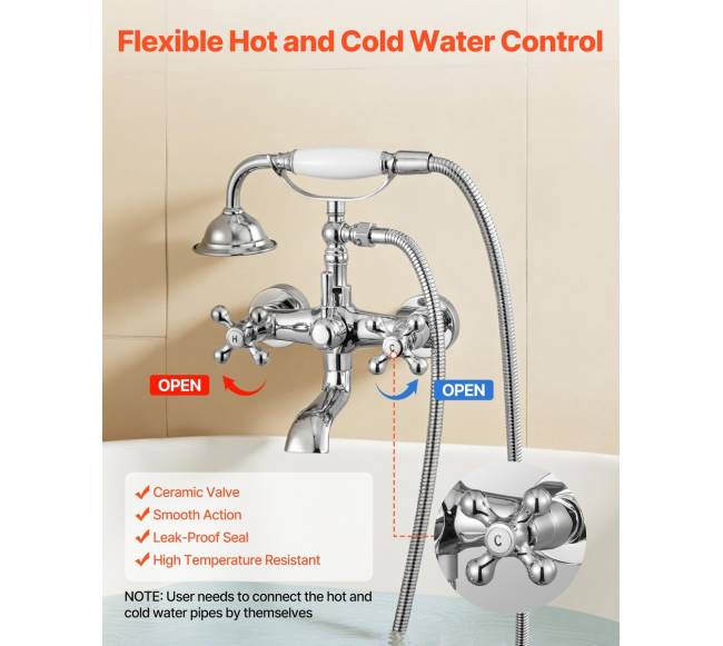 Antikinis vonios maišytuvas su dušu5