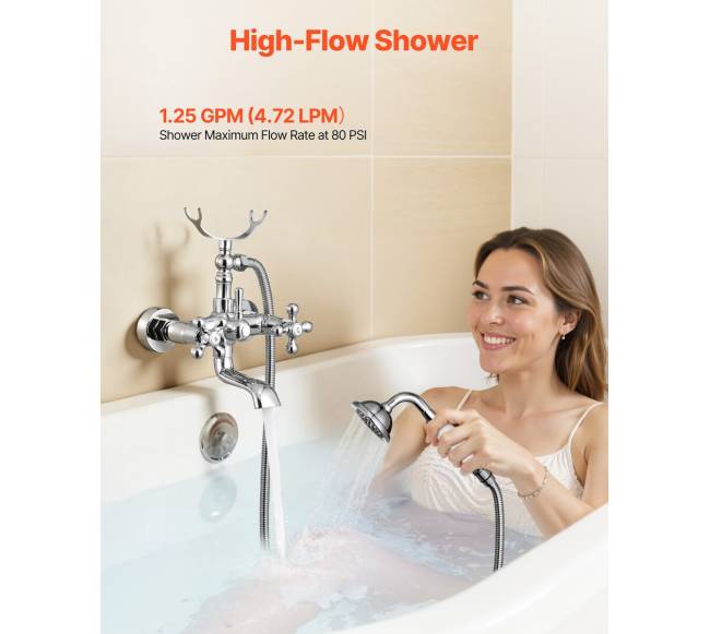 Antikinis vonios maišytuvas su dušu6