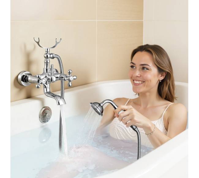 Antikinis vonios maišytuvas su dušu7