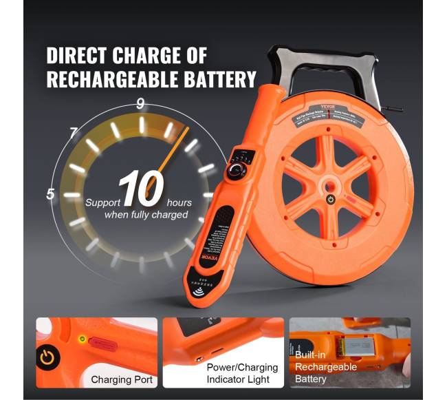 Vamzdynų užsikimšimo detektorius 100ft30m4