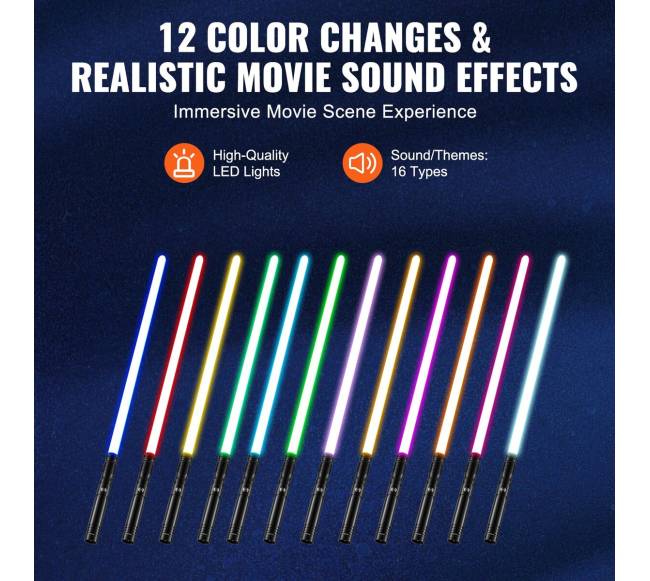 Šviesos kardas su 12 RGB spalvų3