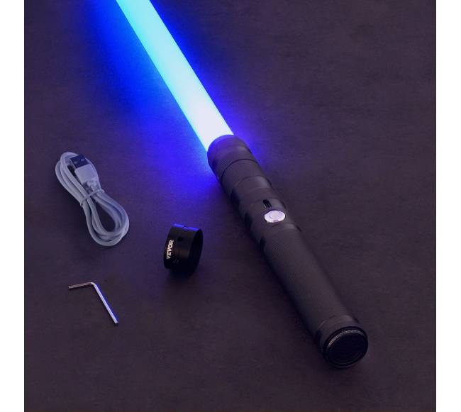 Šviečiantis kardu žaislas su 14 RGB spalvų0