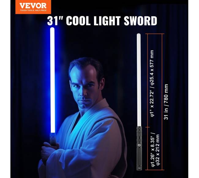 Šviečiantis kardu žaislas su 14 RGB spalvų1