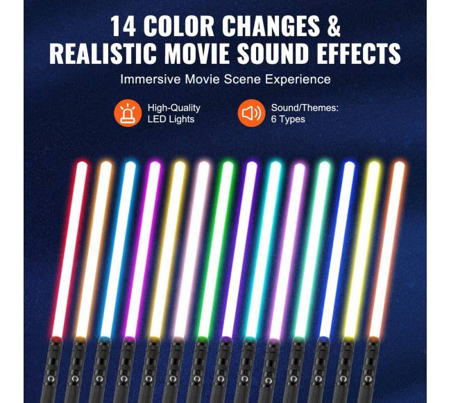 Šviečiantis kardu žaislas su 14 RGB spalvų3