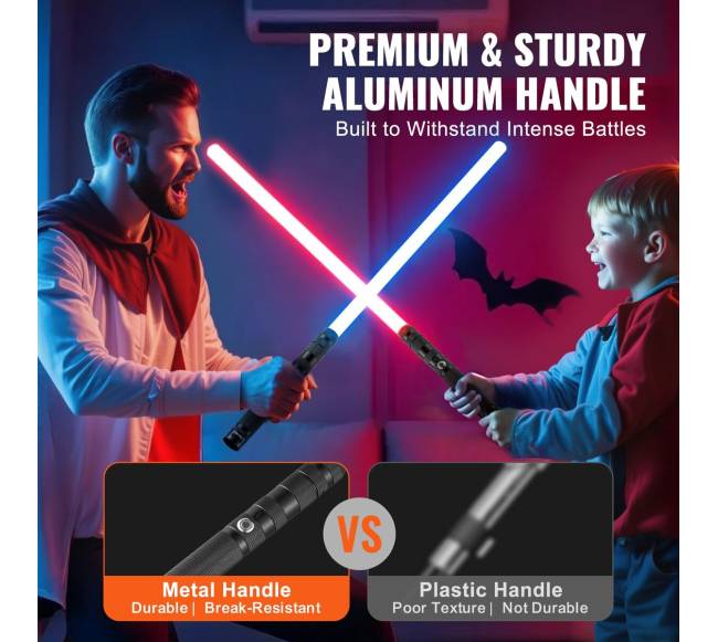 Šviečiantis kardu žaislas su 14 RGB spalvų4