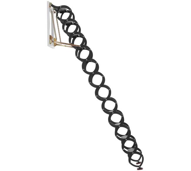 Palėpės laiptai su 12 pakopų ir turėklais8