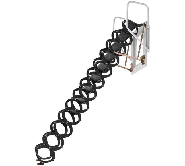 Palėpės laiptai su 12 pakopų ir turėklais9