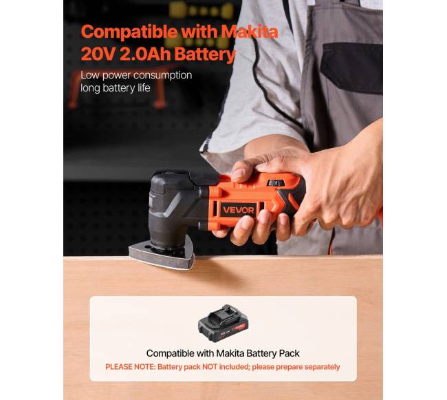 Belaidė osciliacinė 20V multitool3