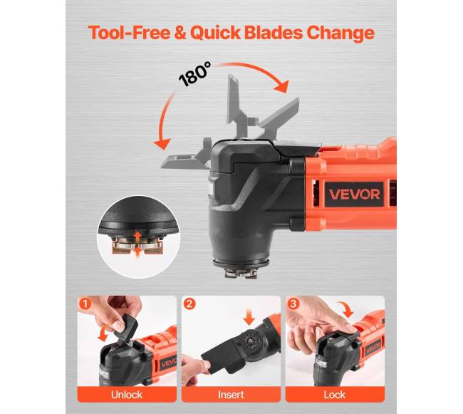 Belaidė osciliacinė 20V multitool4