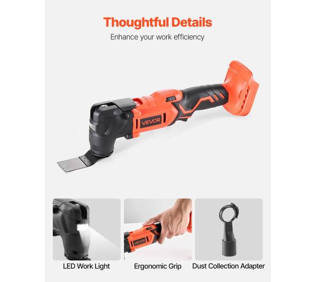 Belaidė osciliacinė 20V multitool5