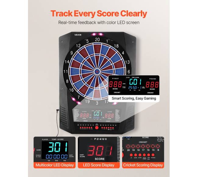 Elektroninė smiginio lenta su LED ekranu3