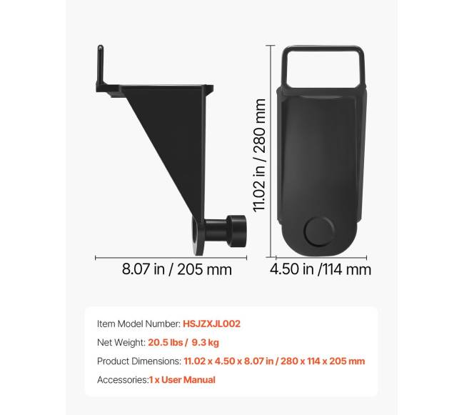 Konteinerių domkrato kilpa su U formos rankena, 2 vnt.6