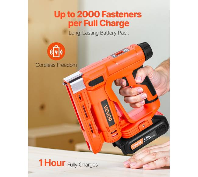 Belaidė vinies ir sąsagos pistoletas 2 viename3