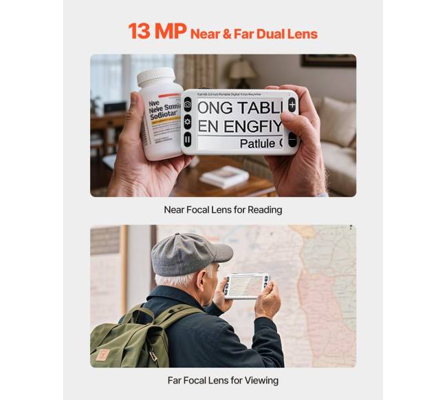 Nešiojamas skaitmeninis vaizdo didintuvas 2-48X3