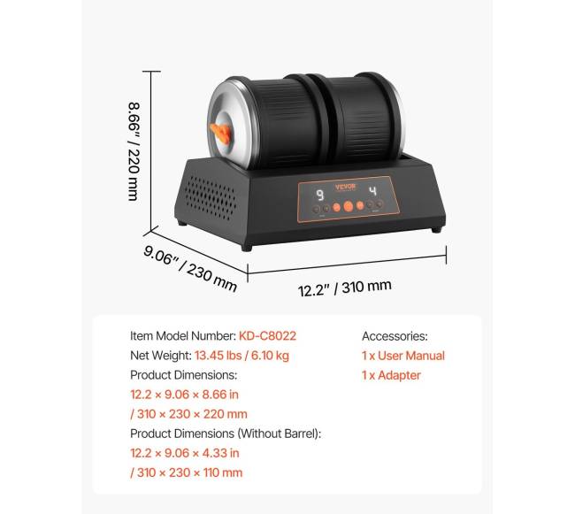 Akmenų šlifavimo rinkinys su dviguba statine6