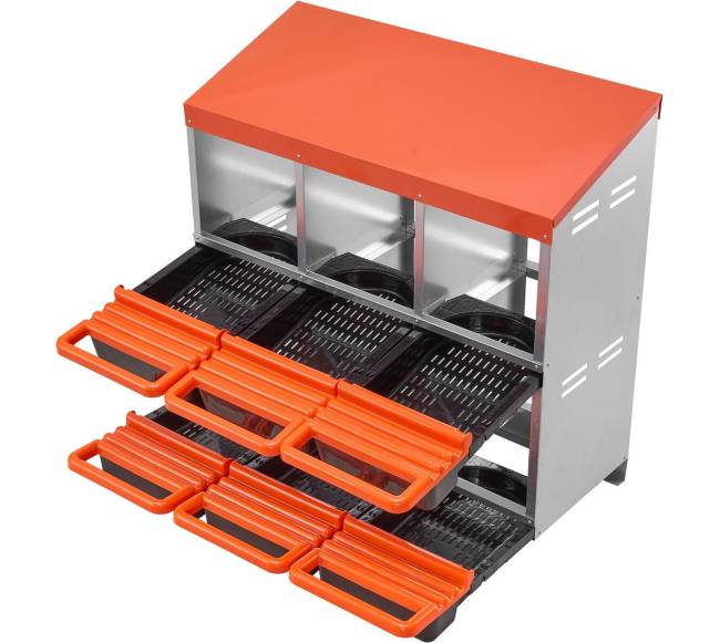 Dviejų aukštų vištų peryklos dėžės0