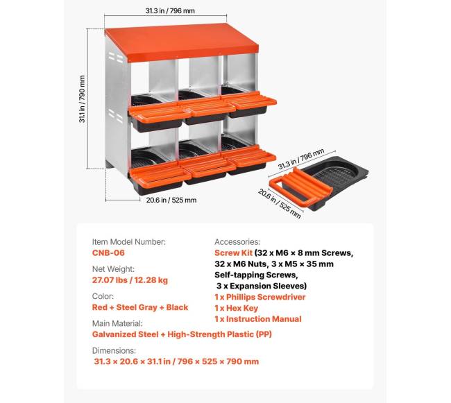 Dviejų aukštų vištų peryklos dėžės6