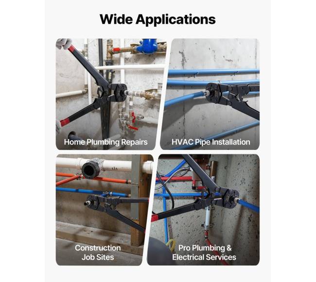 Vamzdžių užspaudimo įrankių komplektas su keičiamomis žandais5