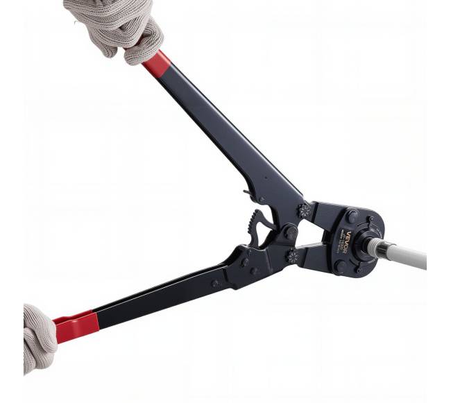 Vamzdžių užspaudimo įrankių komplektas su keičiamomis žandais9