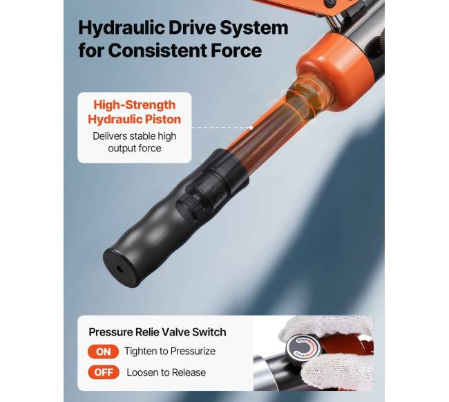 Hidraulinis vamzdžių presas su keičiamais žandikauliais3