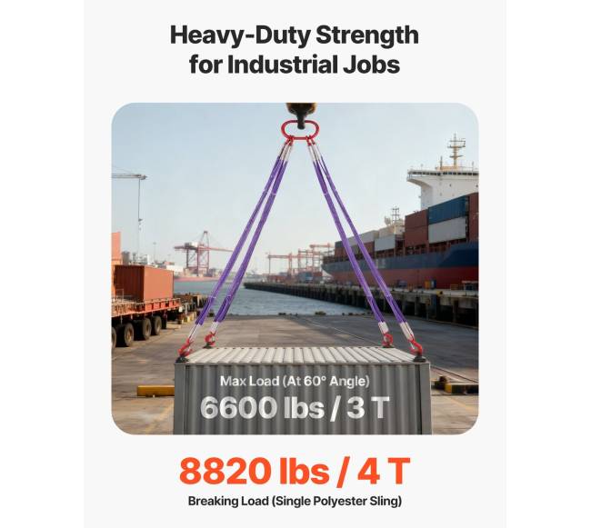 Keturių kojų poliesterinis diržas su kabliais 3T2