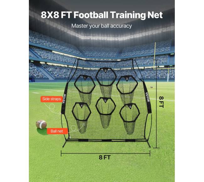Futbolo metimo treniruoklis su tikslo kišenėmis2