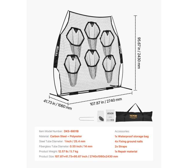 Futbolo metimo treniruoklis su tikslo kišenėmis6