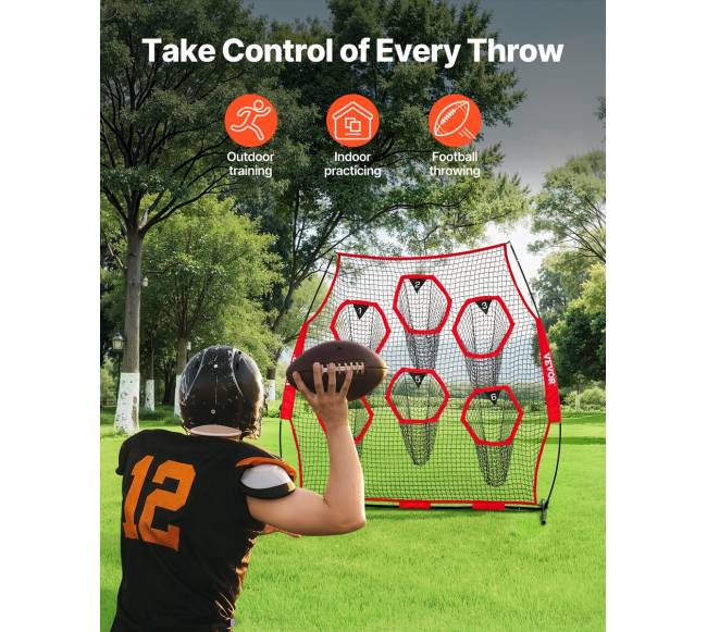 Futbolo treniruoklis su taikiniais 2.4x2.4m1