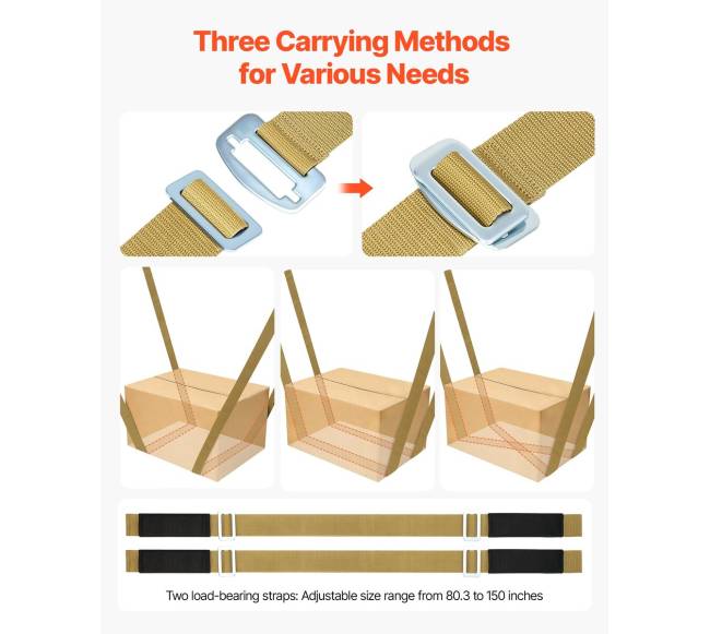 Baldų perkėlimo diržai iki 453,6 kg5