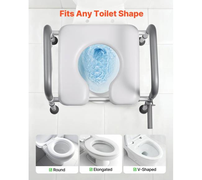 Pakeltas tualeto sėdynė su rankenomis2