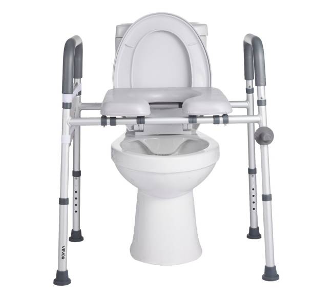 Pakeltas tualeto sėdynė su rankenomis9