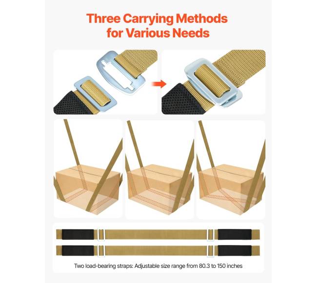 Pernešimo diržai, talpinantys iki 453 kg5