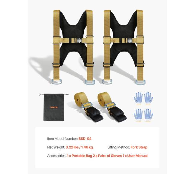 Pernešimo diržai, talpinantys iki 453 kg6