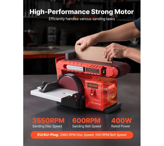 Profesionali diskinė ir juostinė šlifuoklė 400W1