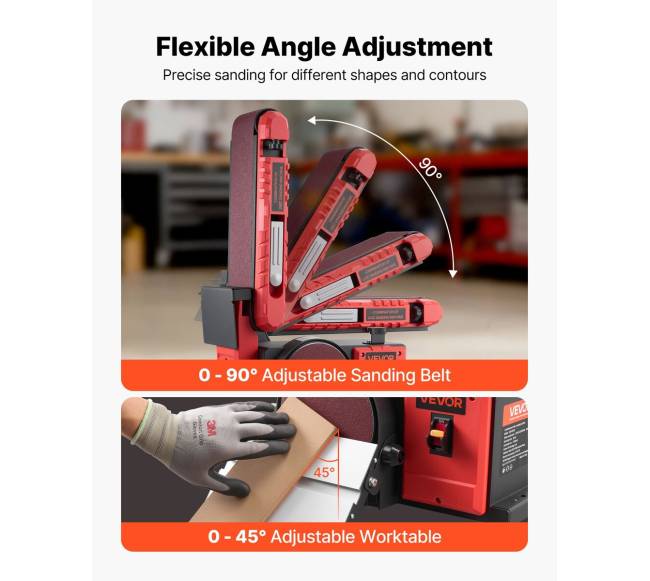 Profesionali diskinė ir juostinė šlifuoklė 400W3