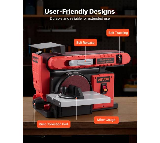 Profesionali diskinė ir juostinė šlifuoklė 400W5